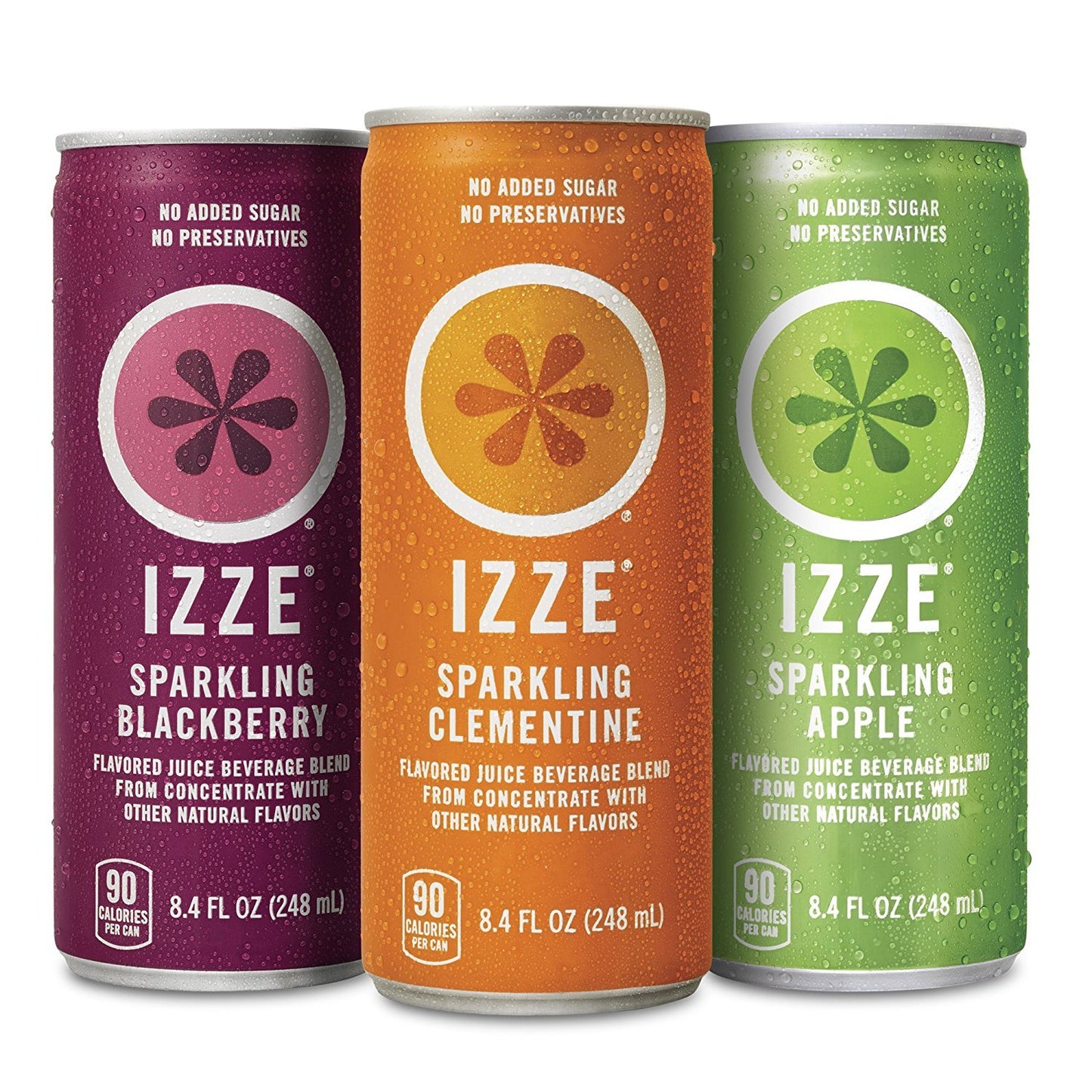 IZZE Sparkling Juice Variety Pack - Refreshing 3 Flavor Mix