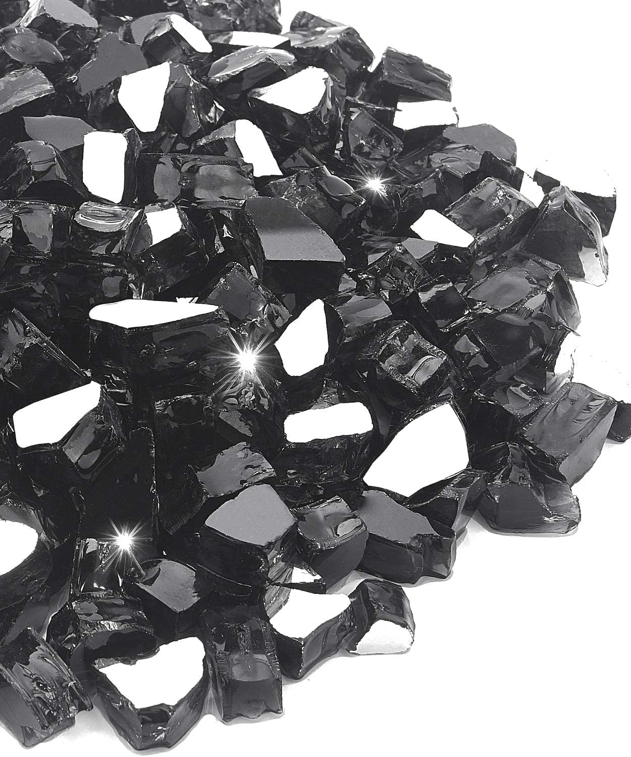 NUPICK 20 Pound Fire Glass for Fire Pit and Fireplace Use