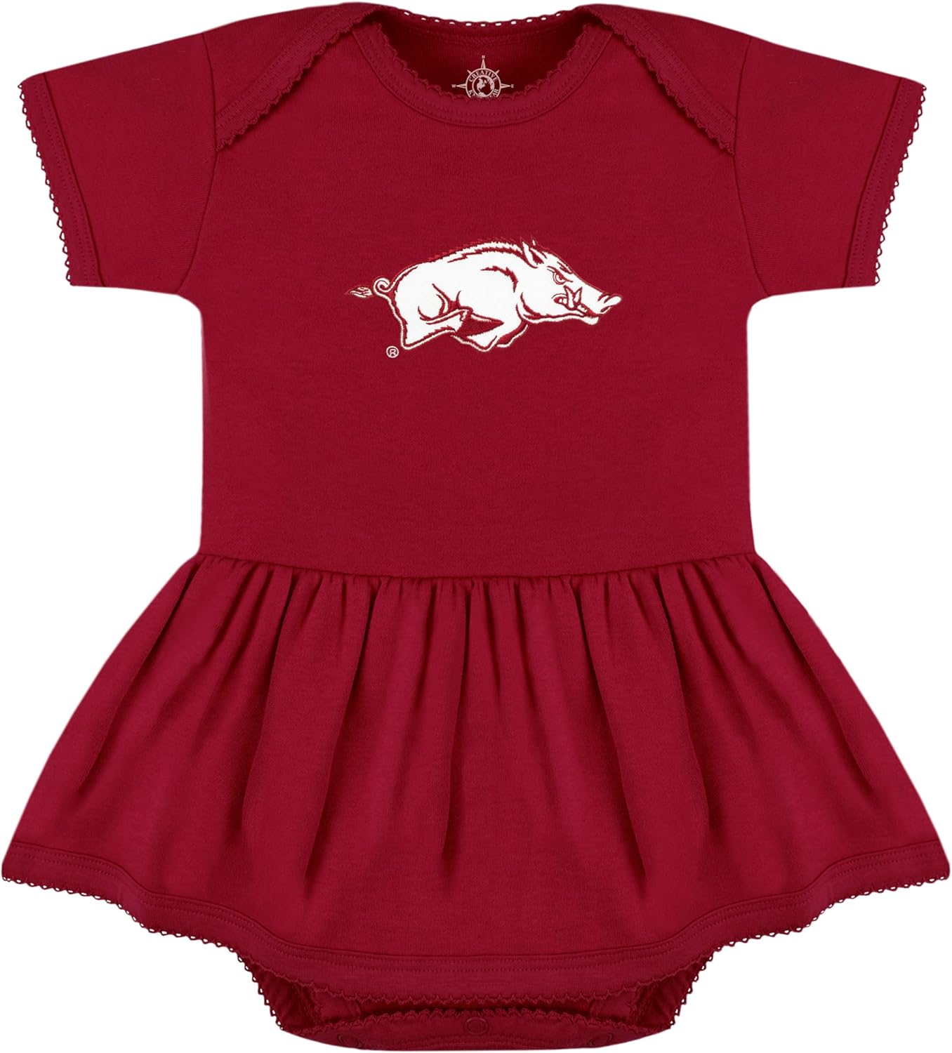 Creative Knitwear College Baby Picot Bodysuit Dress for Girls