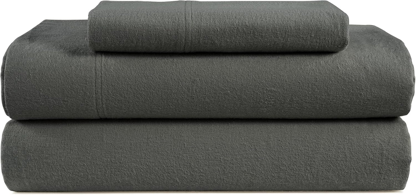 100% Cotton Flannel Sheets Set for Twin Size - Cozy Comfort