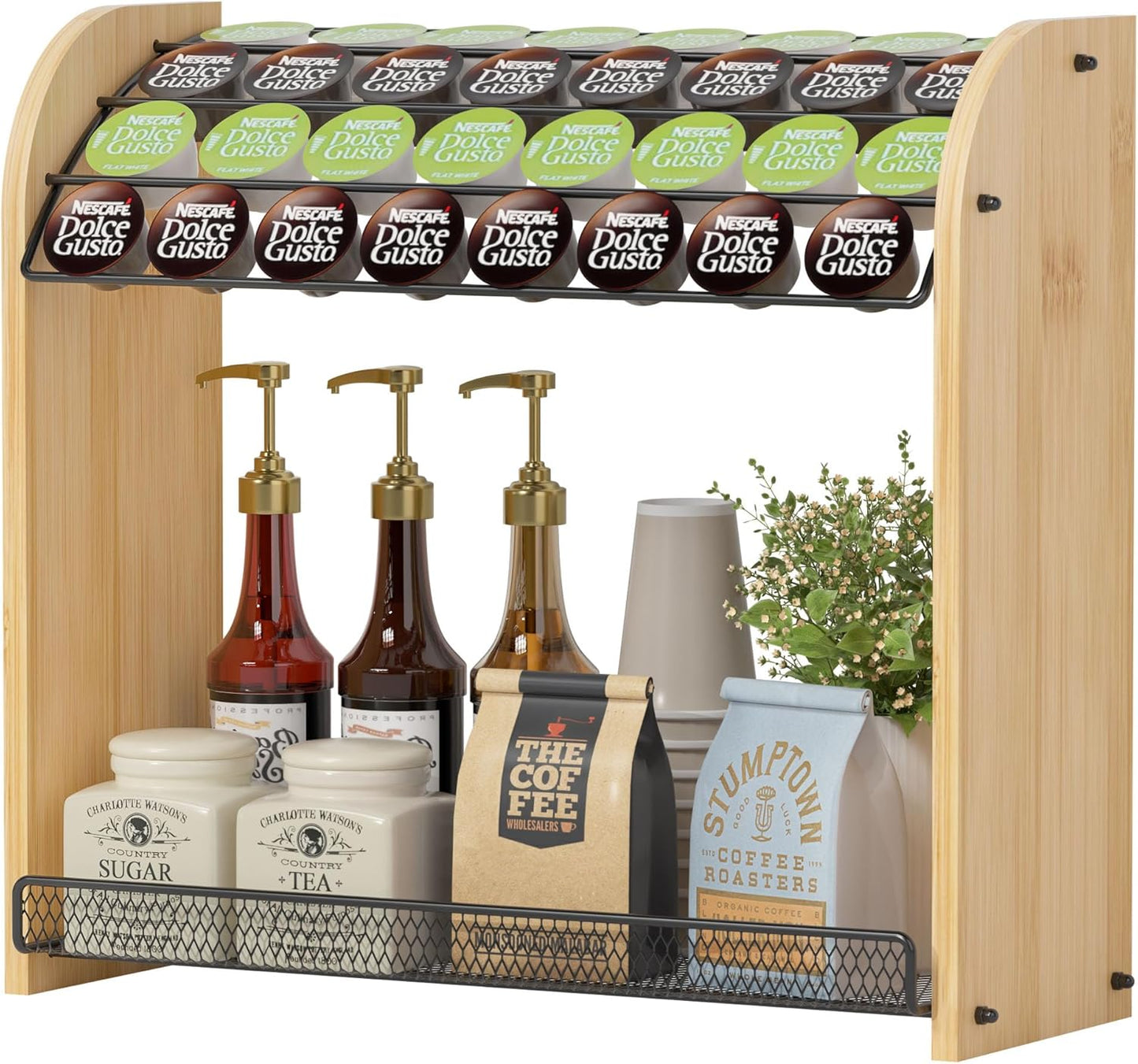 K Cup Holder Coffee Pod Organizer for Easy Coffee Station Setup
