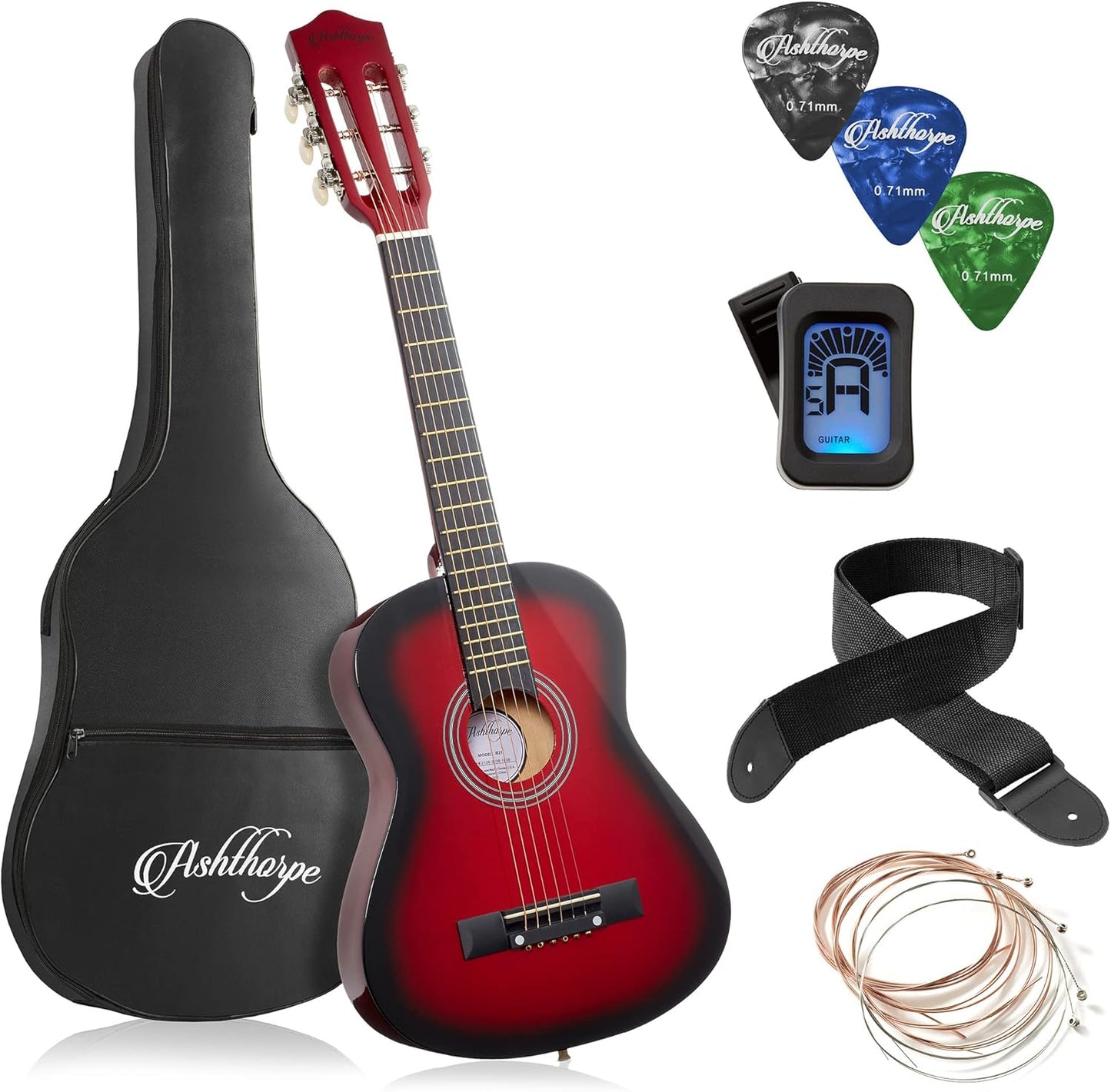 30-inch Beginner Acoustic Guitar Package for Aspiring Musicians