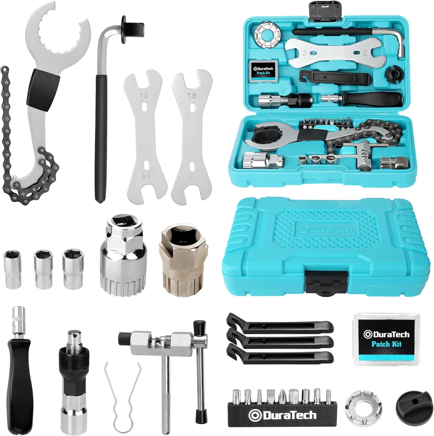 DURATECH 31 Pieces Bicycle Tool Kit for Easy Bike Repairs