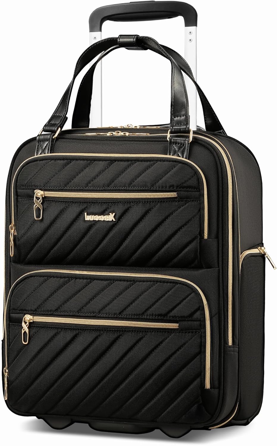 LUGGEX Underseat Carry On Luggage: Stylish, Lightweight, 16 in