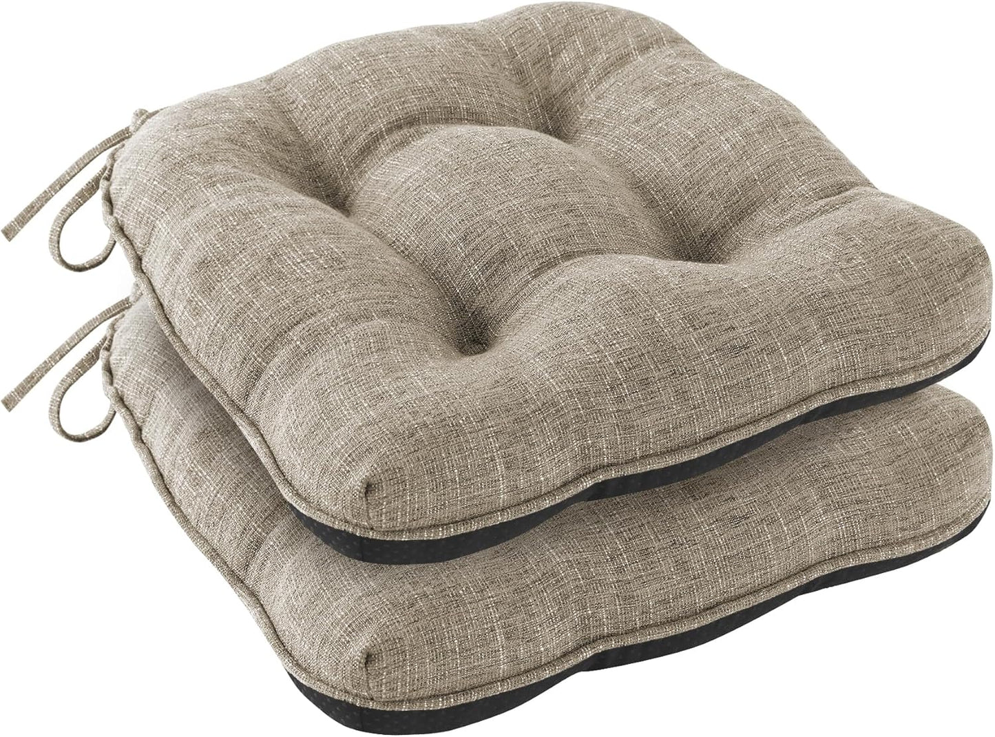 Chair Cushions for Dining Chairs Set of 2 with Non Slip Backing