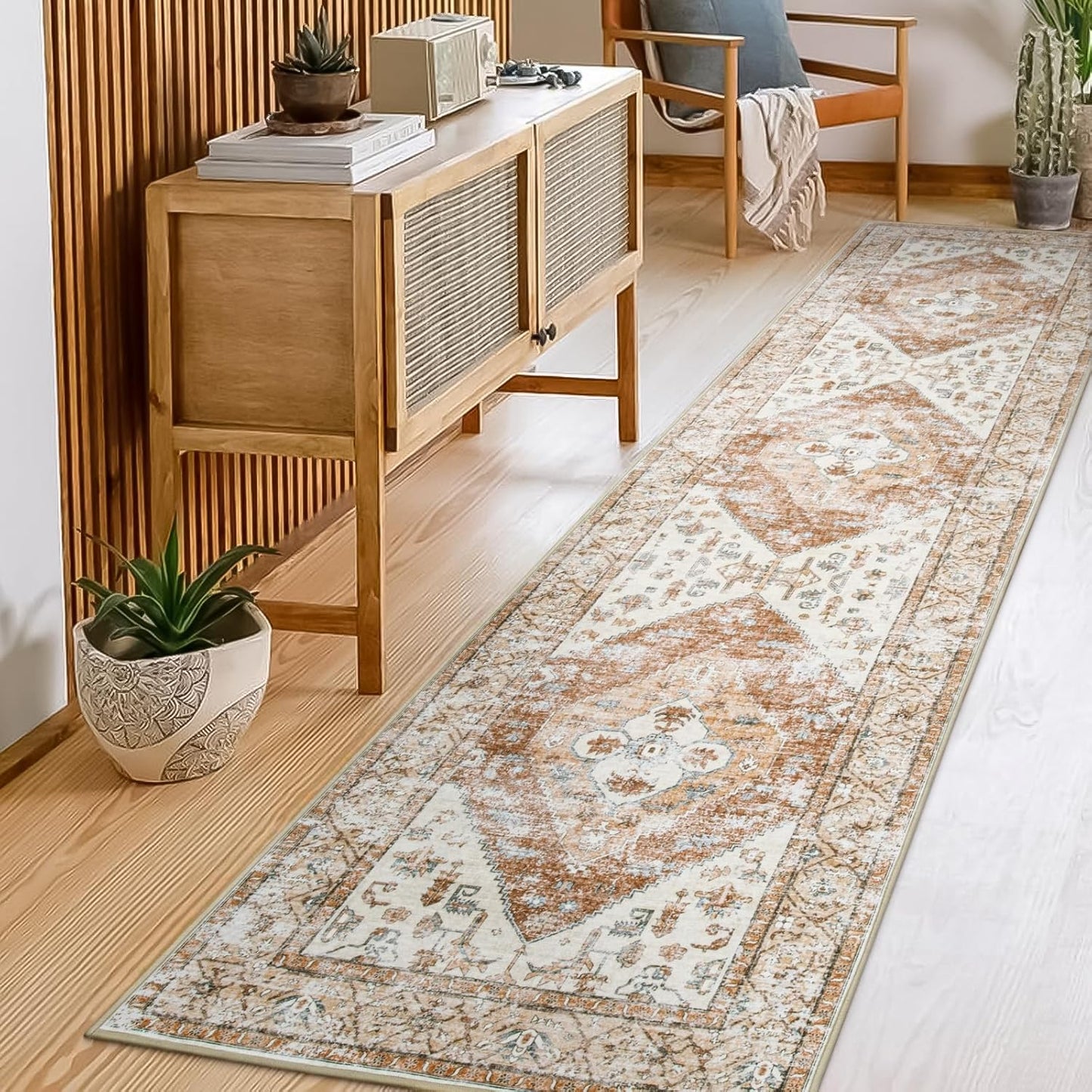 Lahome Boho Carpet Runners for Hallway 2x10 Non-Slip Rug