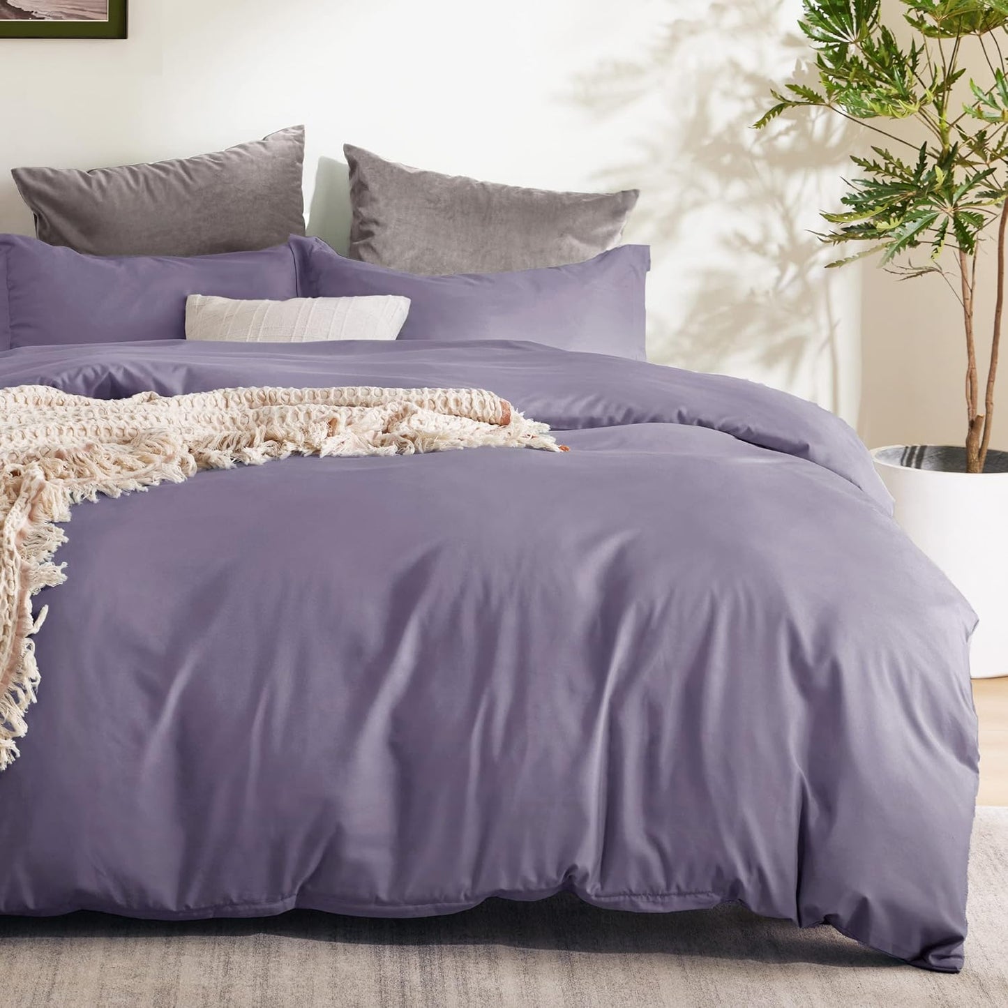 Bedsure King Size Duvet Cover Set - Soft and Stylish Bedding