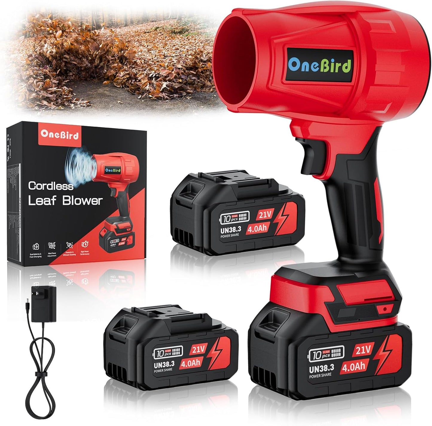 Cordless Leaf Blower for Lawn Care - Lightweight and Powerful
