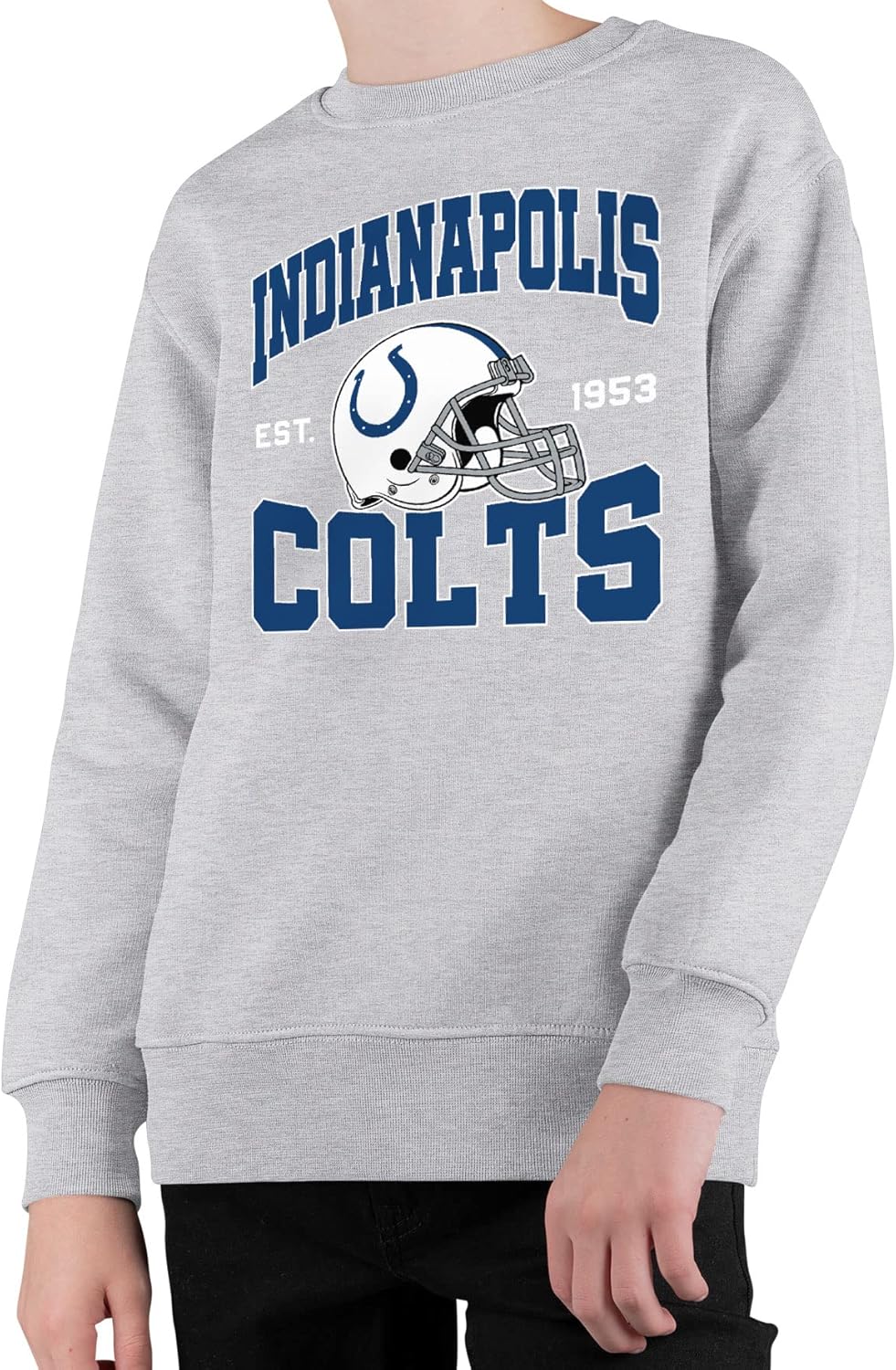 Team Helmet Kids Crewneck Sweatshirt for Boys and Girls - NFL
