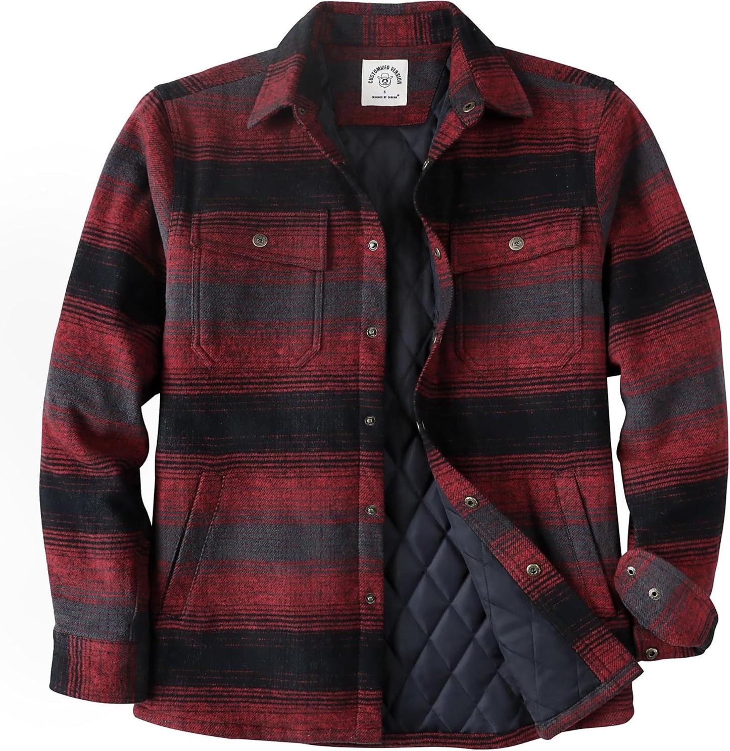 Dubinik Mens Shacket Lightweight Jacket for Cozy Warmth
