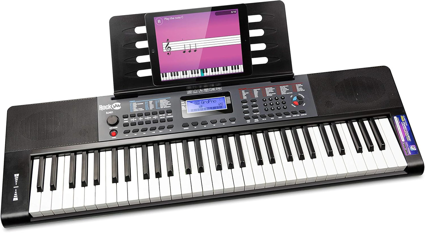 RockJam 61-Key Keyboard Piano: Includes Everything You Need!