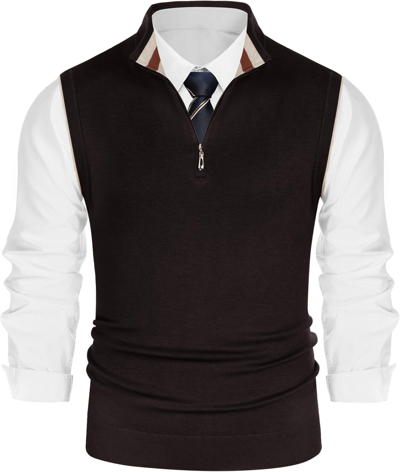PJ PAUL JONES Mens Sweater Vest for Stylish Winter Wear