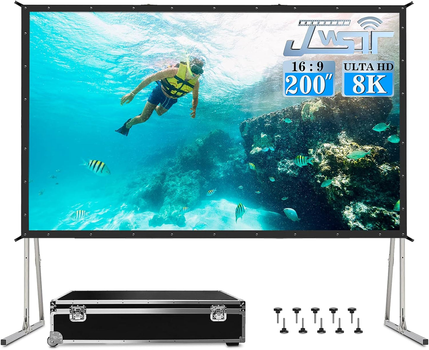 Large 200 Outdoor Projector Screen for Ultimate Performance