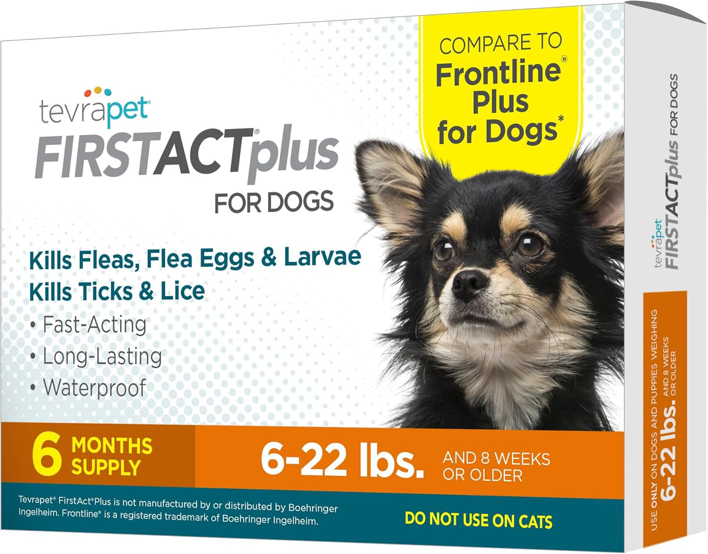 FirstAct Plus Flea Treatment for Small Dogs 5-22 lbs, 6 Doses