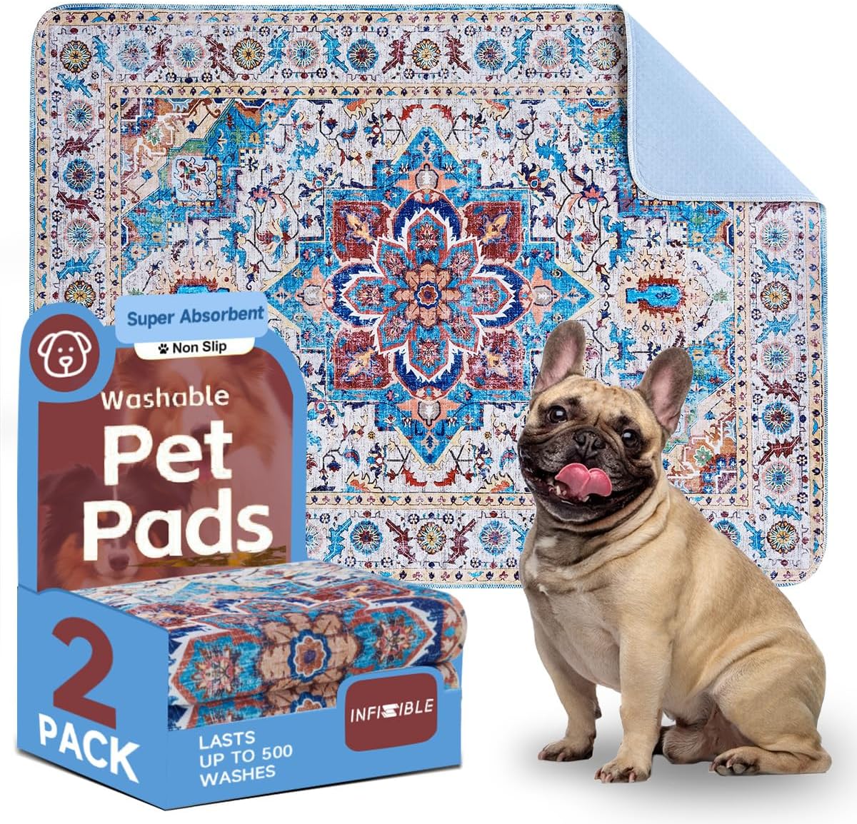Washable Pee Pads for Dogs - Super Absorbent & Leakproof