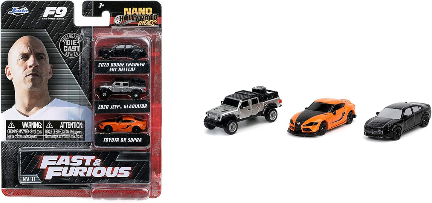 Fast & Furious Nano Hollywood Rides - 3 PK F9