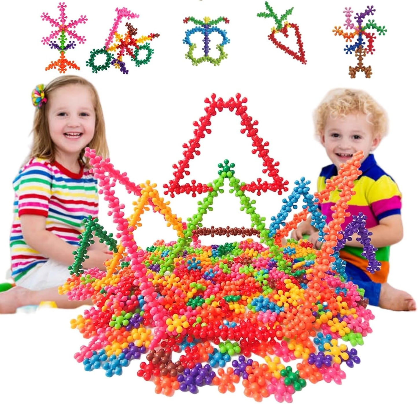 260-Piece STEM Building Blocks Set: Educational Fun for Kids 3+