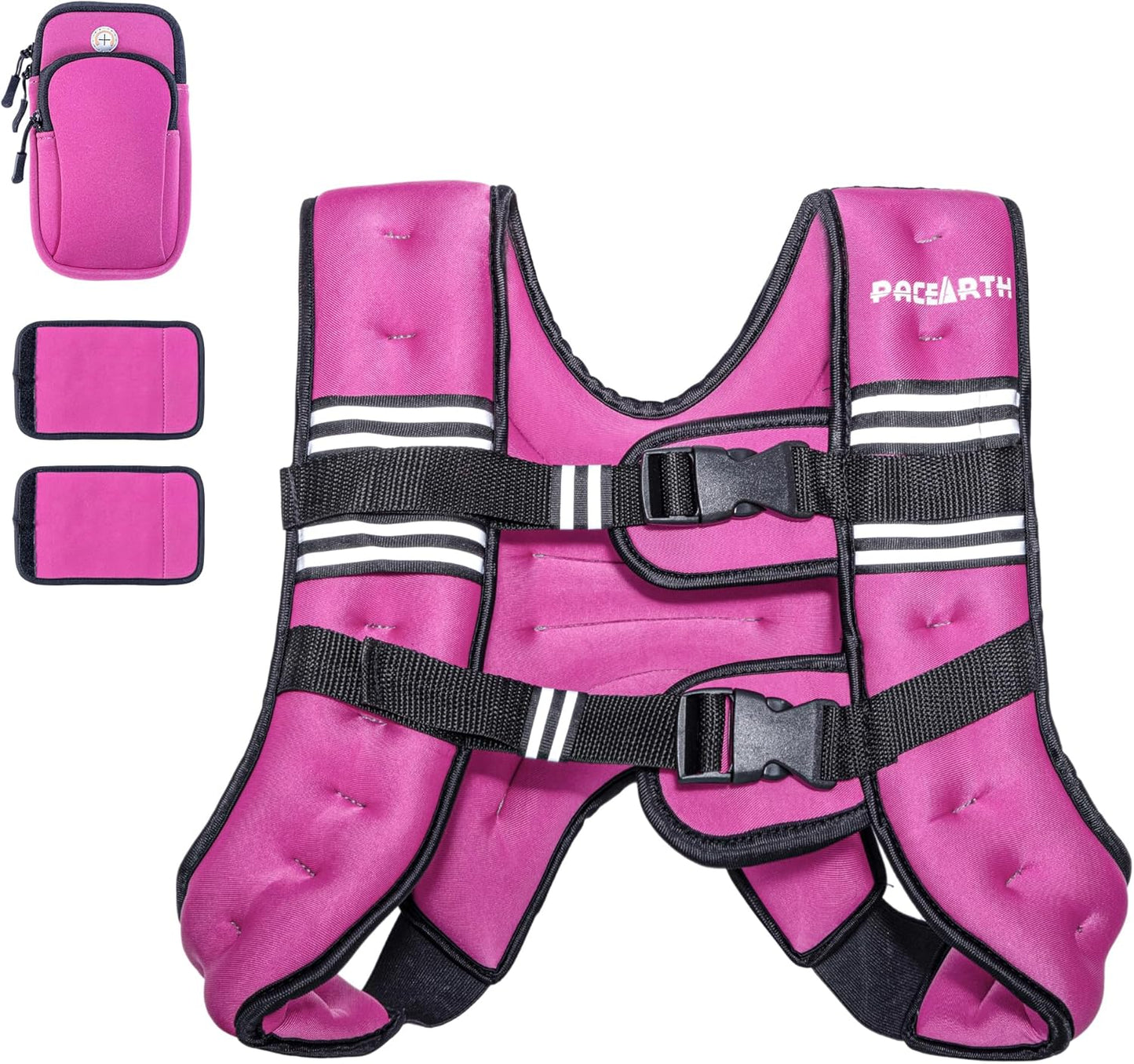 PACEARTH Adjustable Weighted Vest for Enhanced Workouts