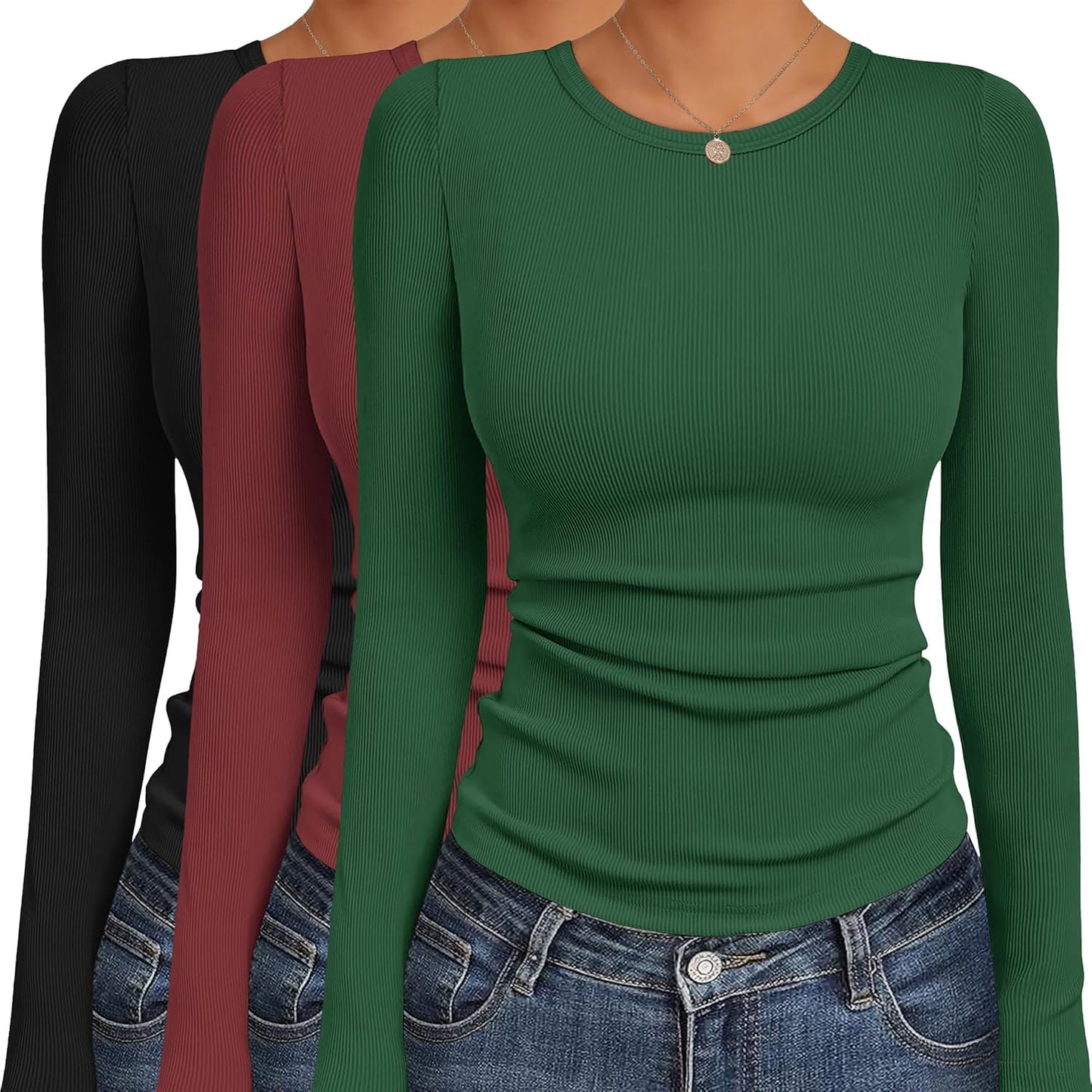 Ekouaer Women's Long Sleeve Shirts for Stylish Comfort