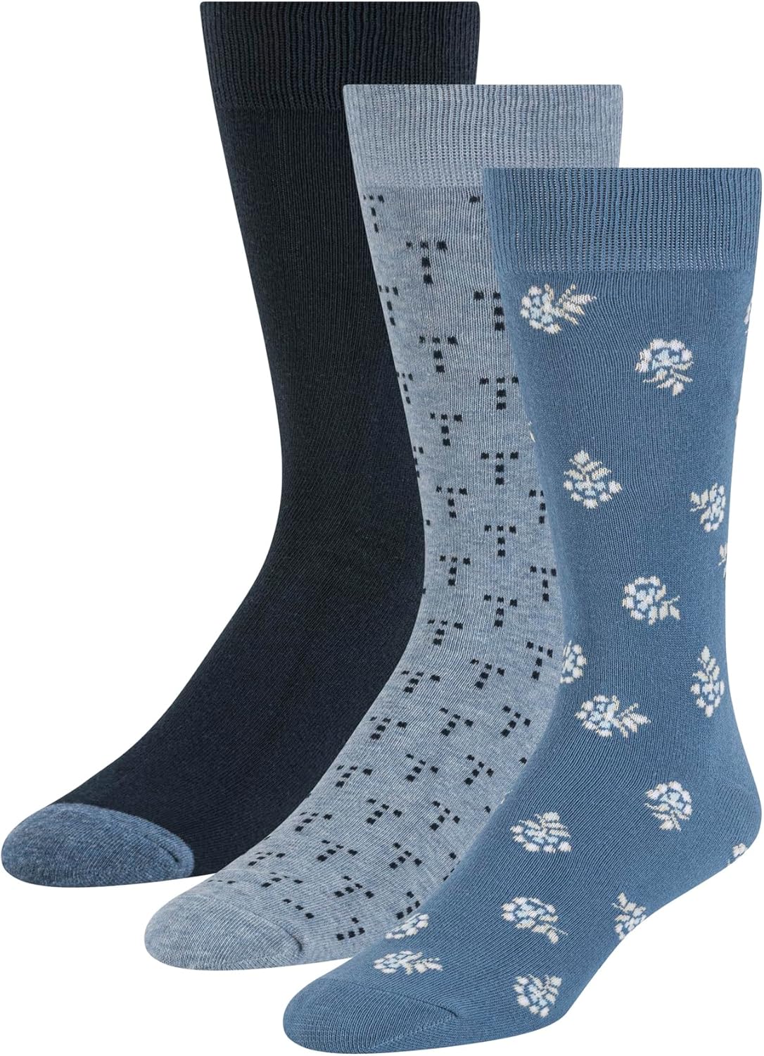 Ted Baker Men's Pattern Crew Dress Socks for Stylish Comfort