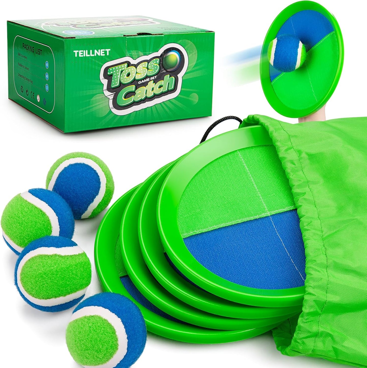 Fun Toss & Catch Ball Set - Sturdy & Water-Resistant