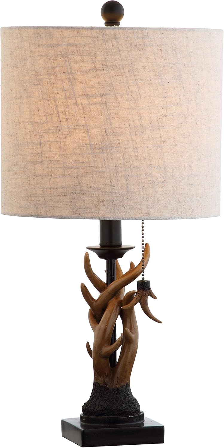 Gaston 20.5 in Resin Mini LED Table Lamp for Rustic Decor