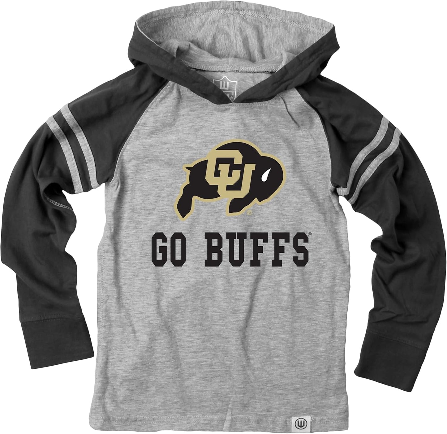 Wes and Willy Youth Boys College Long Sleeve Hooded T-Shirt
