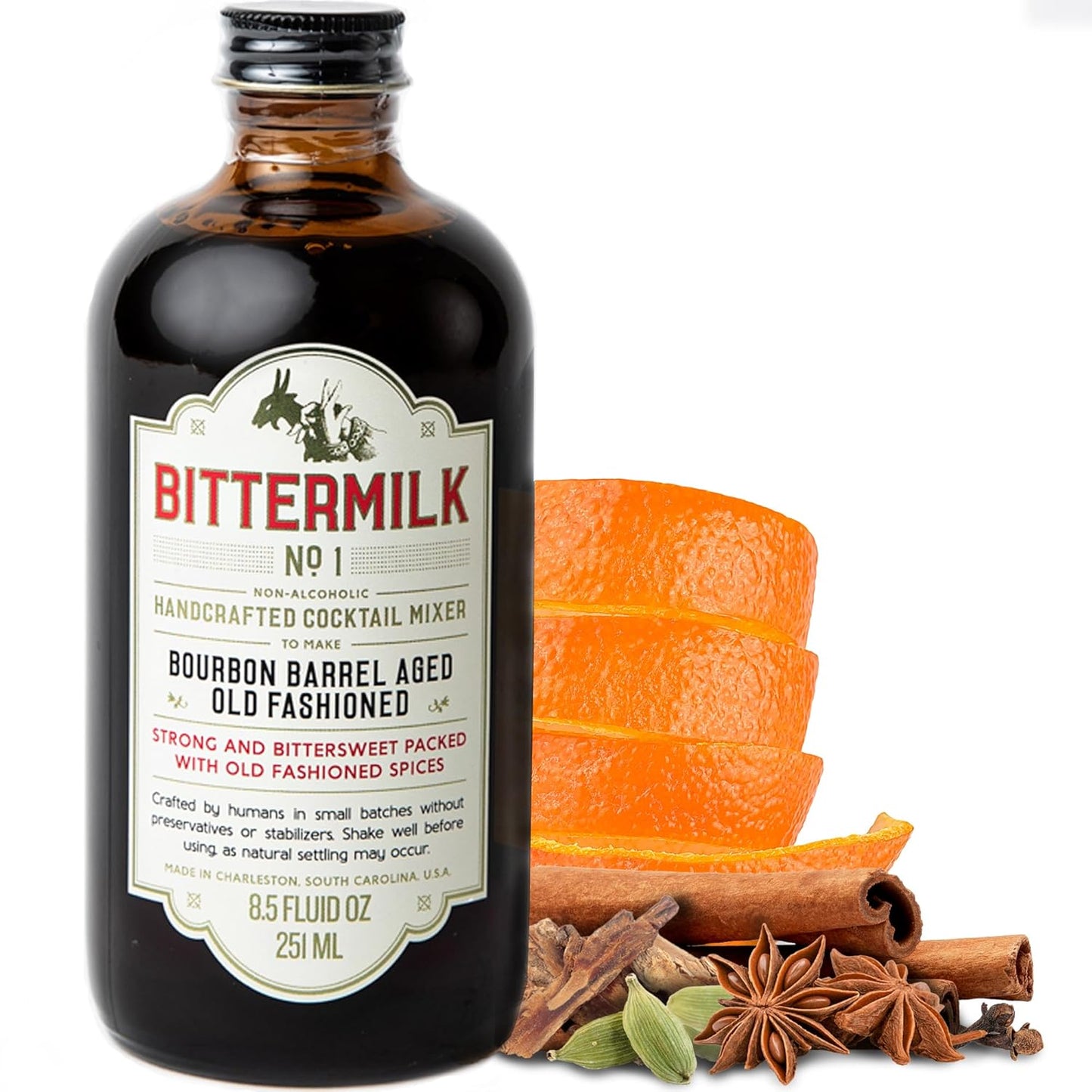 Bourbon Barrel Aged Old Fashioned Mix - All Natural Cocktail Syrup