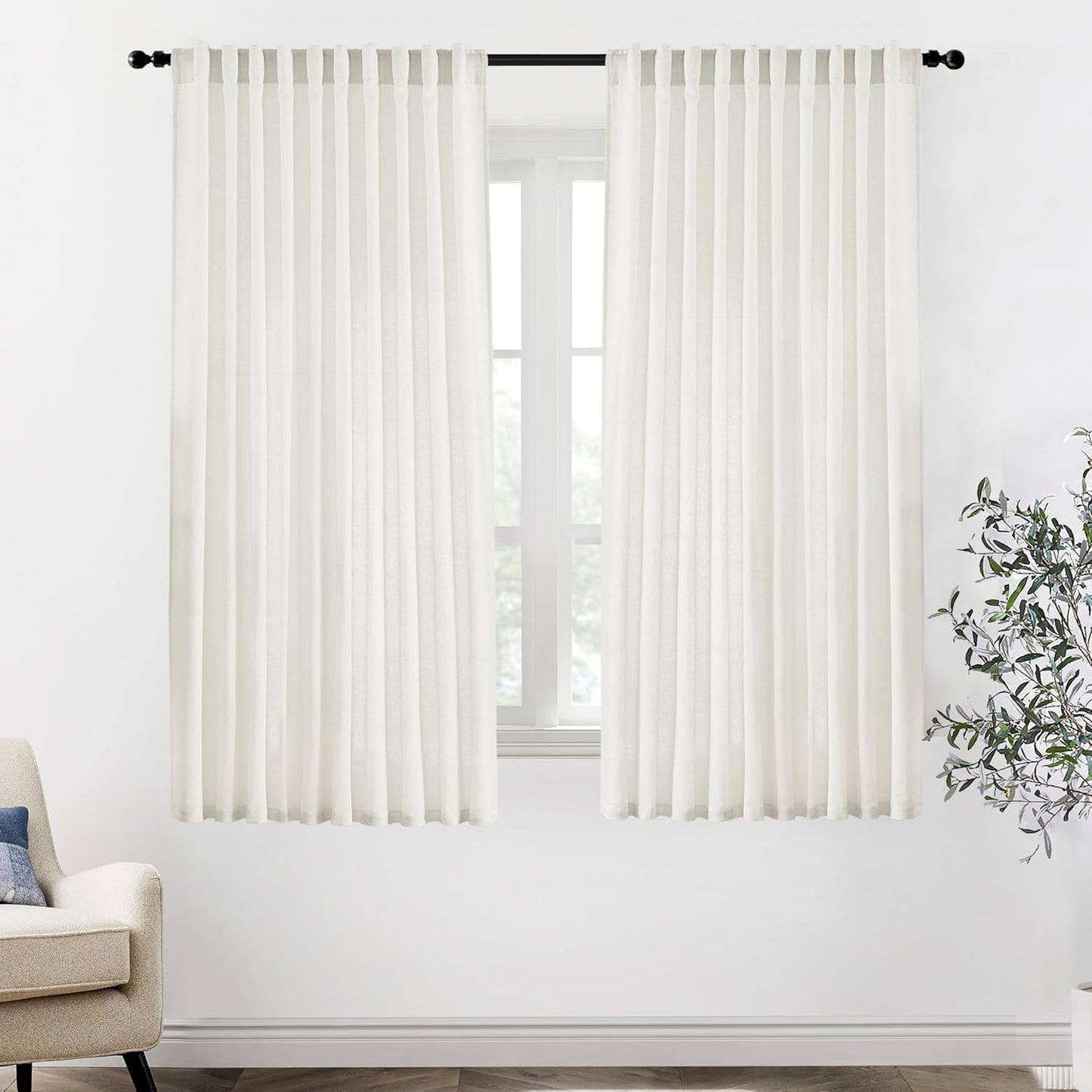XTMYI 70 x 63 Inch Living Room Curtains for Modern Spaces