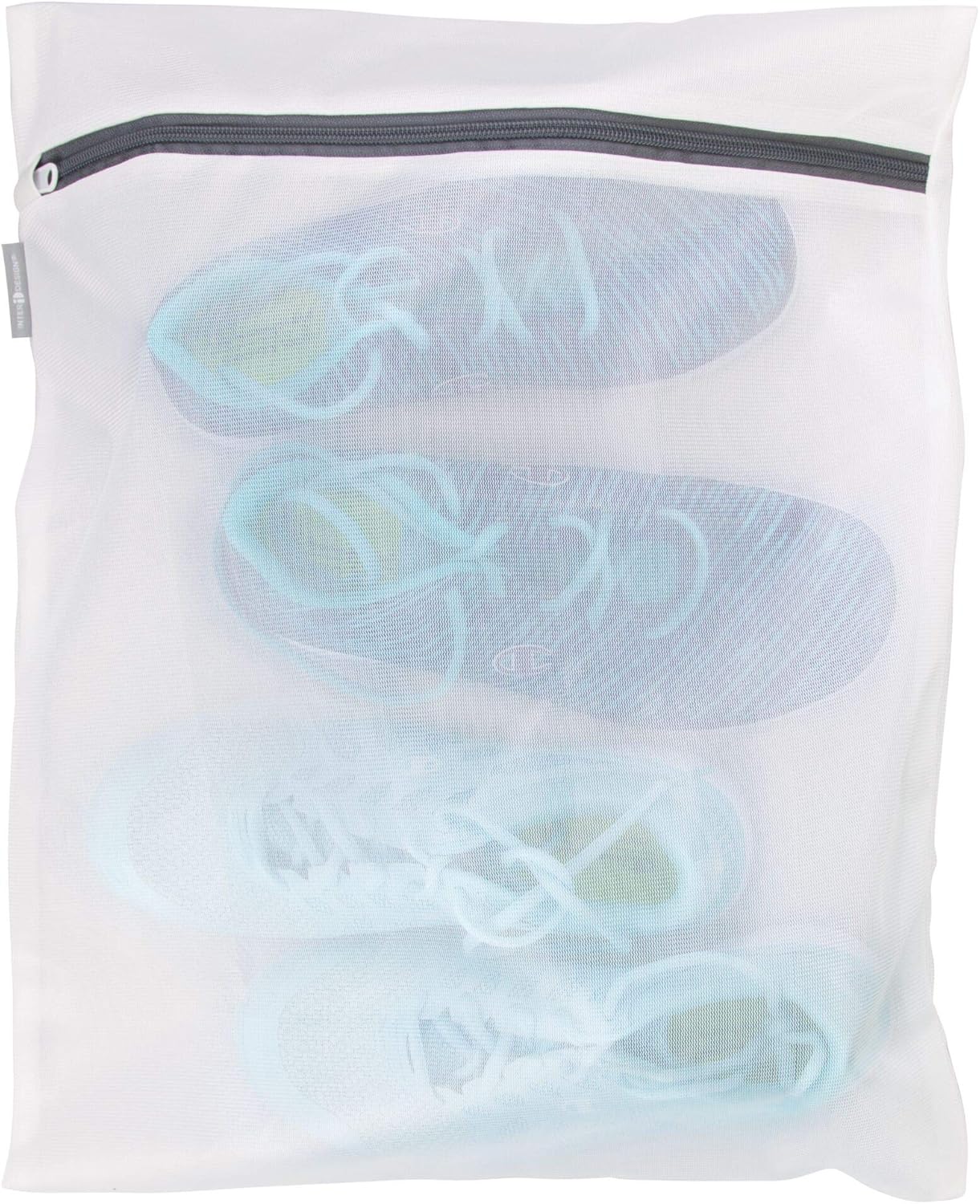 InterDesign Large Mesh Laundry Bag with Zipper - Protect Delicates!