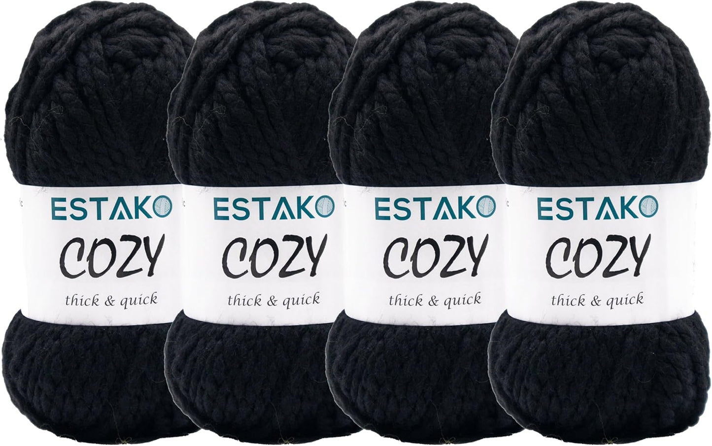 Estako Cozy Thick & Quick Yarn for Knitting and Crocheting