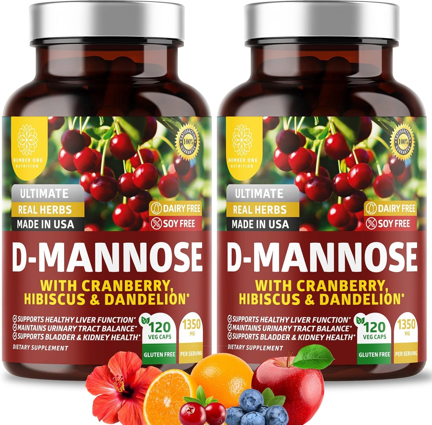 Premium D Mannose Supplement for Urinary Tract Health 240 Count