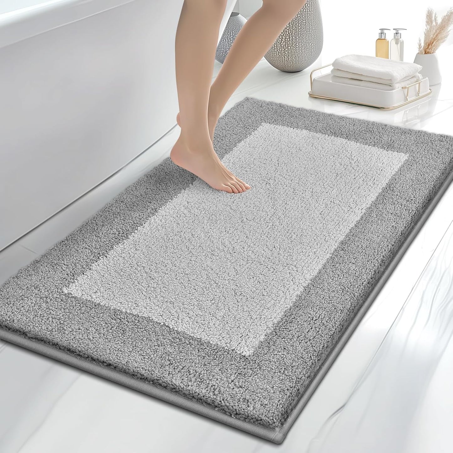Non-Slip Extra Soft Absorbent Bath Rugs for Your Bathroom