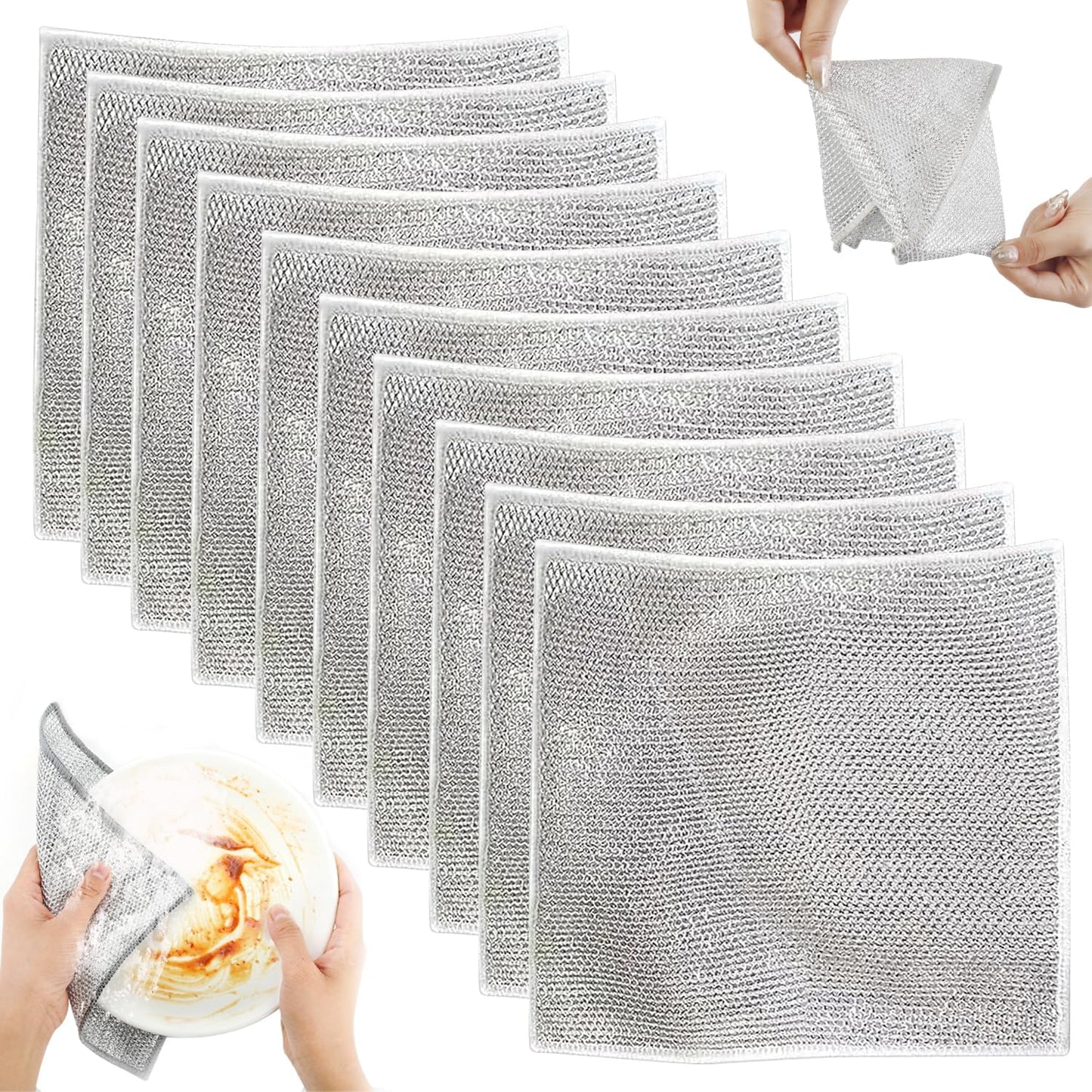 Non-Scratch Double Layer Wire Dishcloths | Zoreni