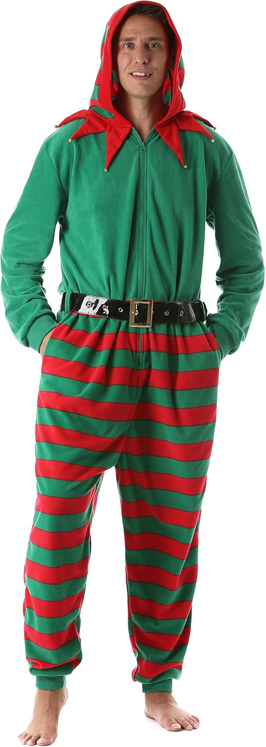 Festive Holiday Microfleece Mens Onesie for Ultimate Comfort
