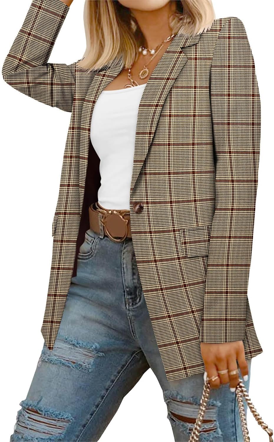 CRAZY GRID Women Business Casual Blazers for Stylish Workwear