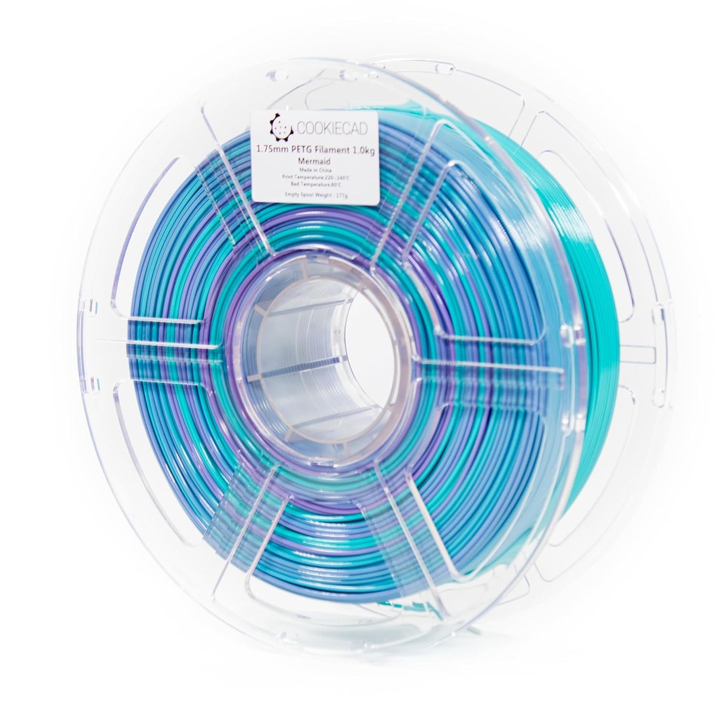 PETG Filament 1.75mm 1kg Rainbow Multicolor for 3D Printing