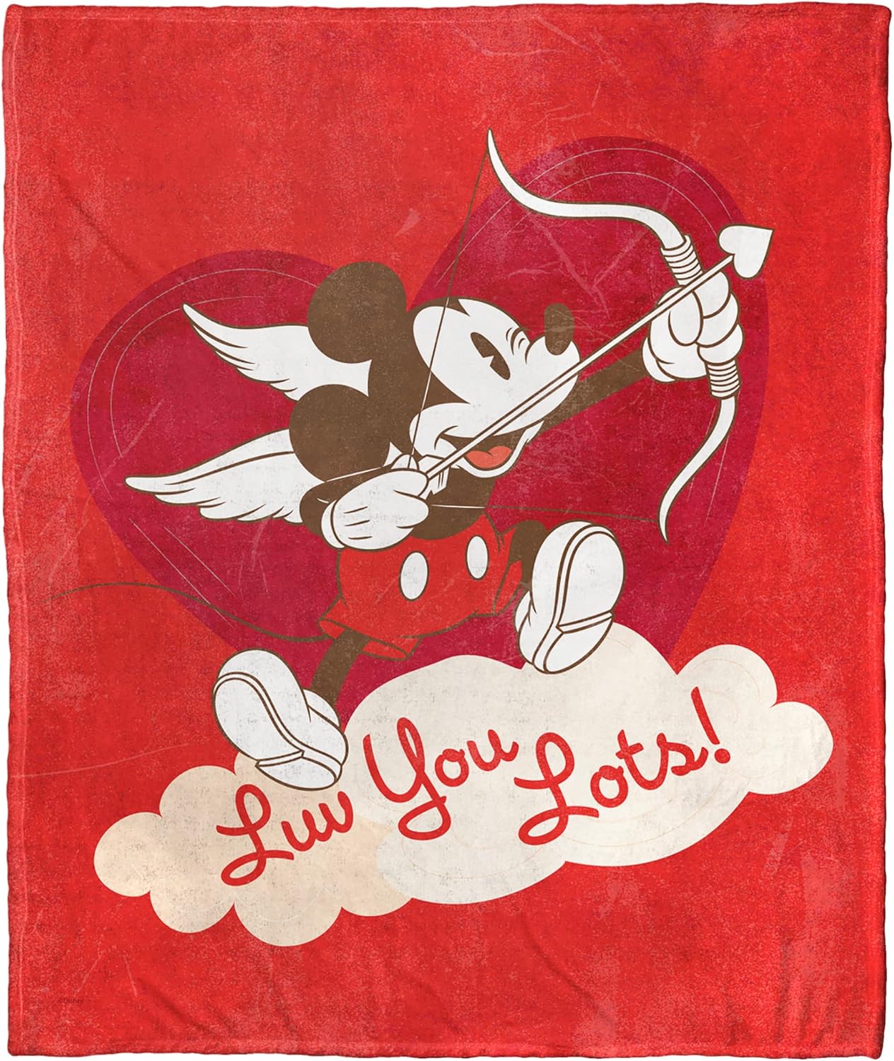 Mickey Mouse Cherub Silk Throw Blanket