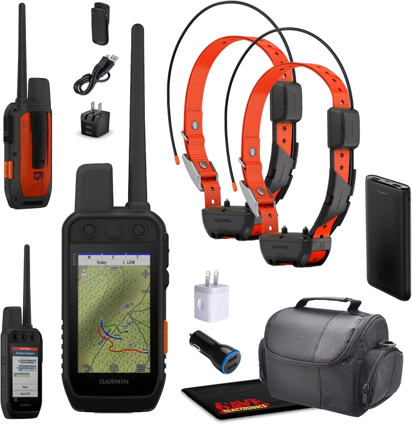Garmin Alpha 300i Handheld Tracking & Training System Bundle