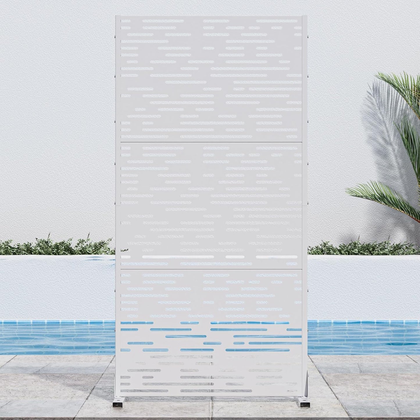 Casaphoria 72in Metal Outdoor Privacy Screen for Elegant Spaces