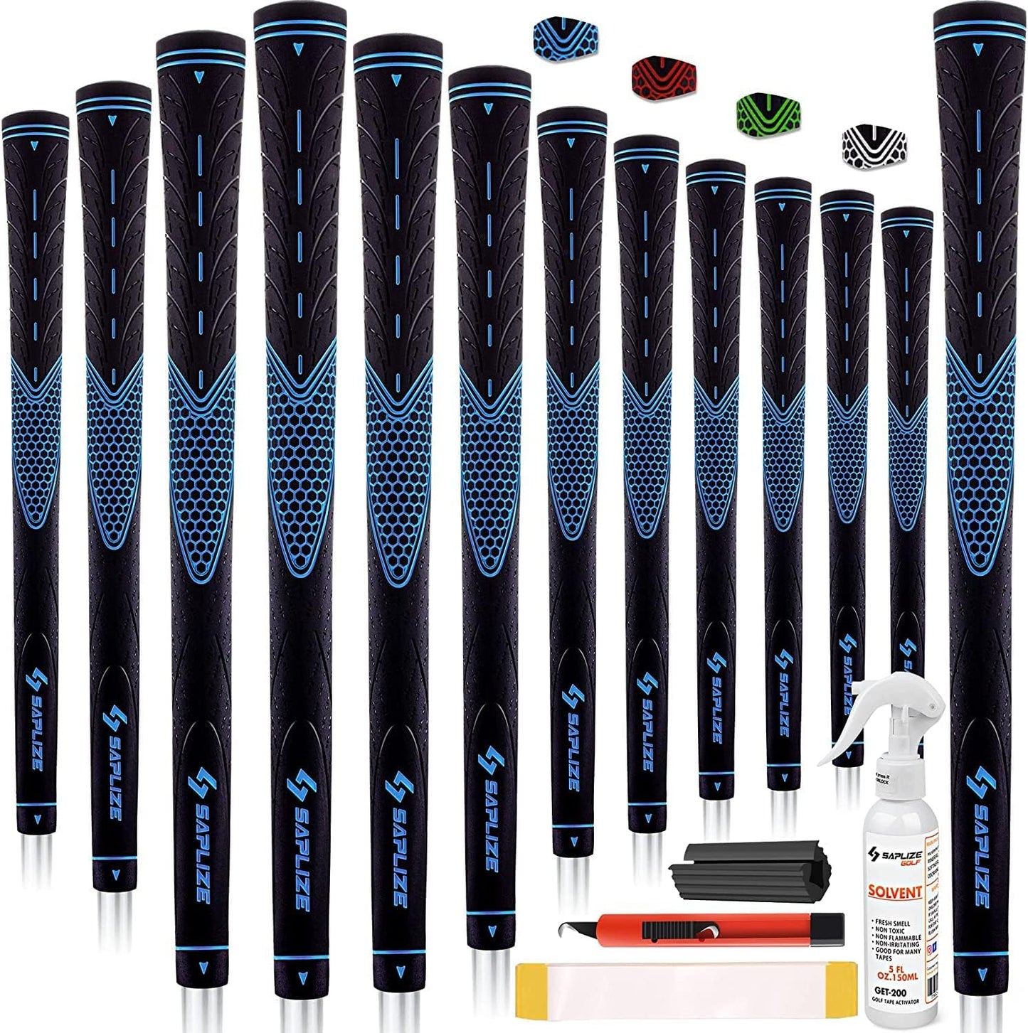 SAPLIZE Golf Grips Set of 13 for Enhanced Performance and Comfort