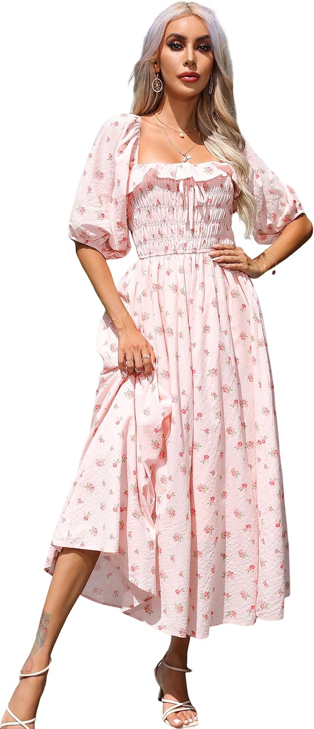 R.Vivimos Women Summer Half Sleeve Cotton Ruffled Dresses Review