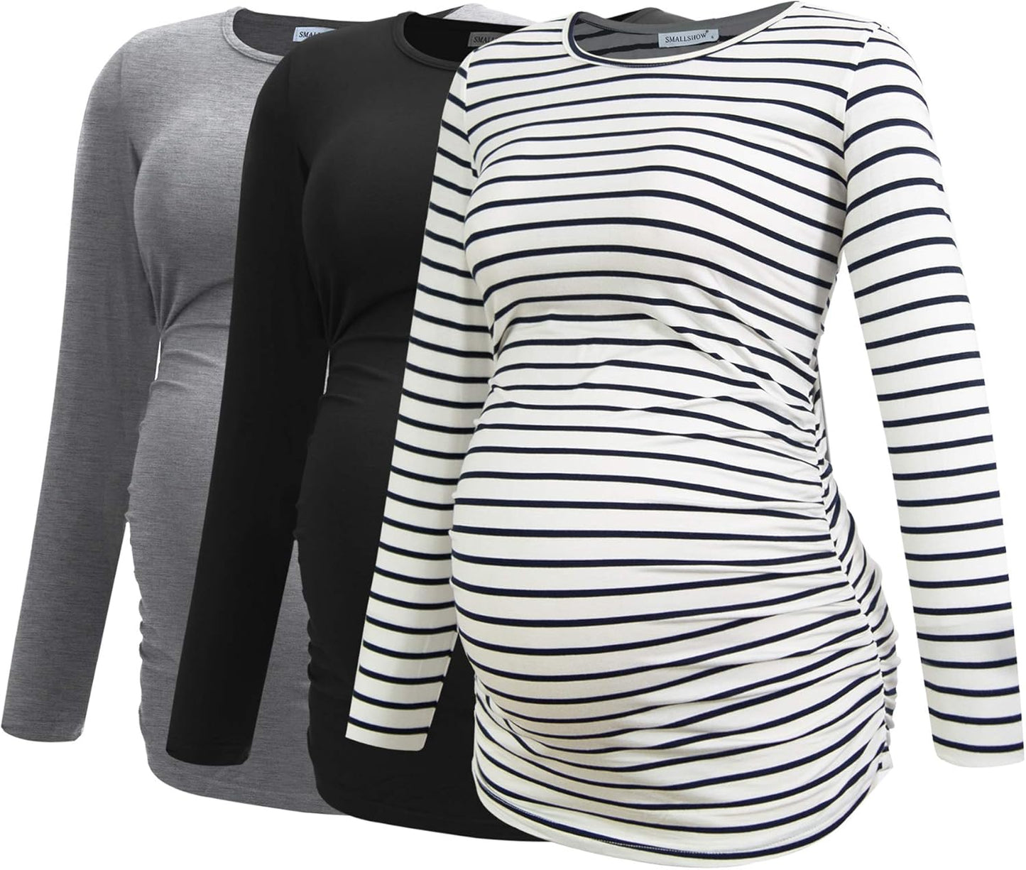 Smallshow Women's Maternity Shirts for Stylish Pregnancy Wear