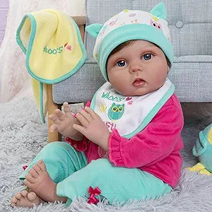Milidool 22 Inch Realistic Weighted Silicone Reborn Baby Doll