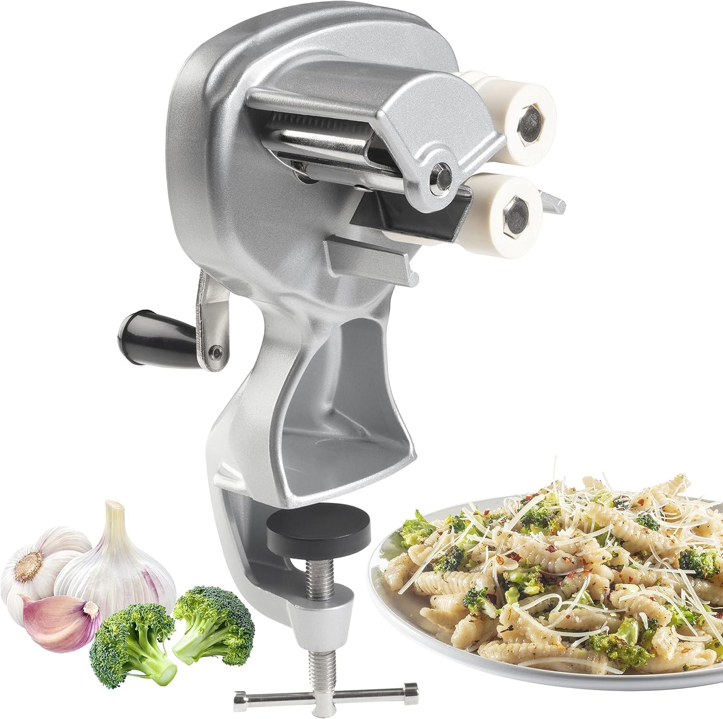 Cavatelli Maker Machine - Easy Clean Rollers, Authentic Pasta & Gnocchi - CucinaPro