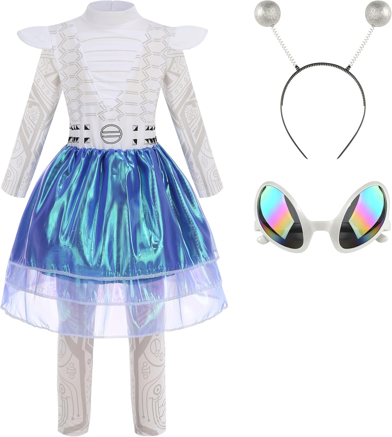 Kids Cosmic Alien Robot Costume Set