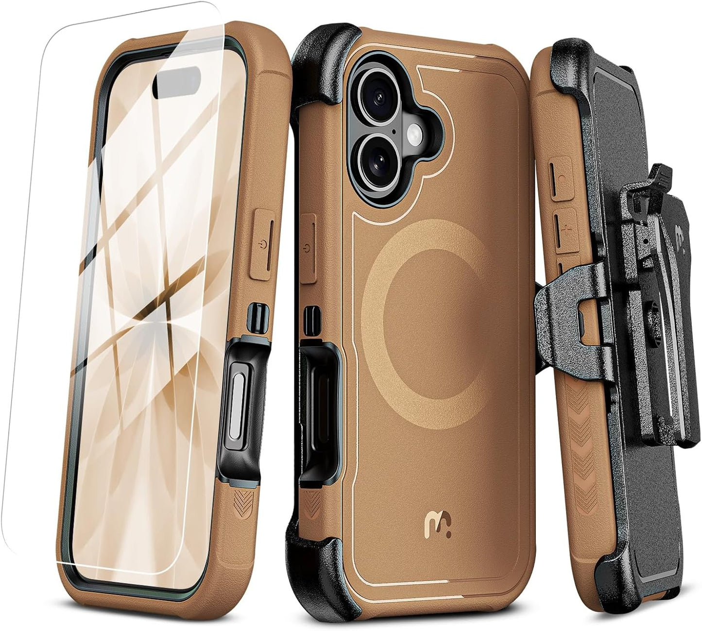 Maverick Series Heavy Duty Case for iPhone 17 with Holster