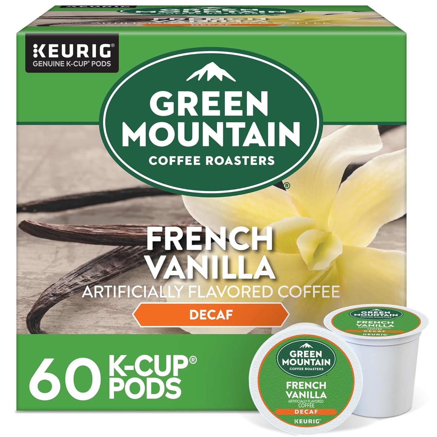 Green Mountain Coffee Roasters French Vanilla Decaf K-Cup Pods
