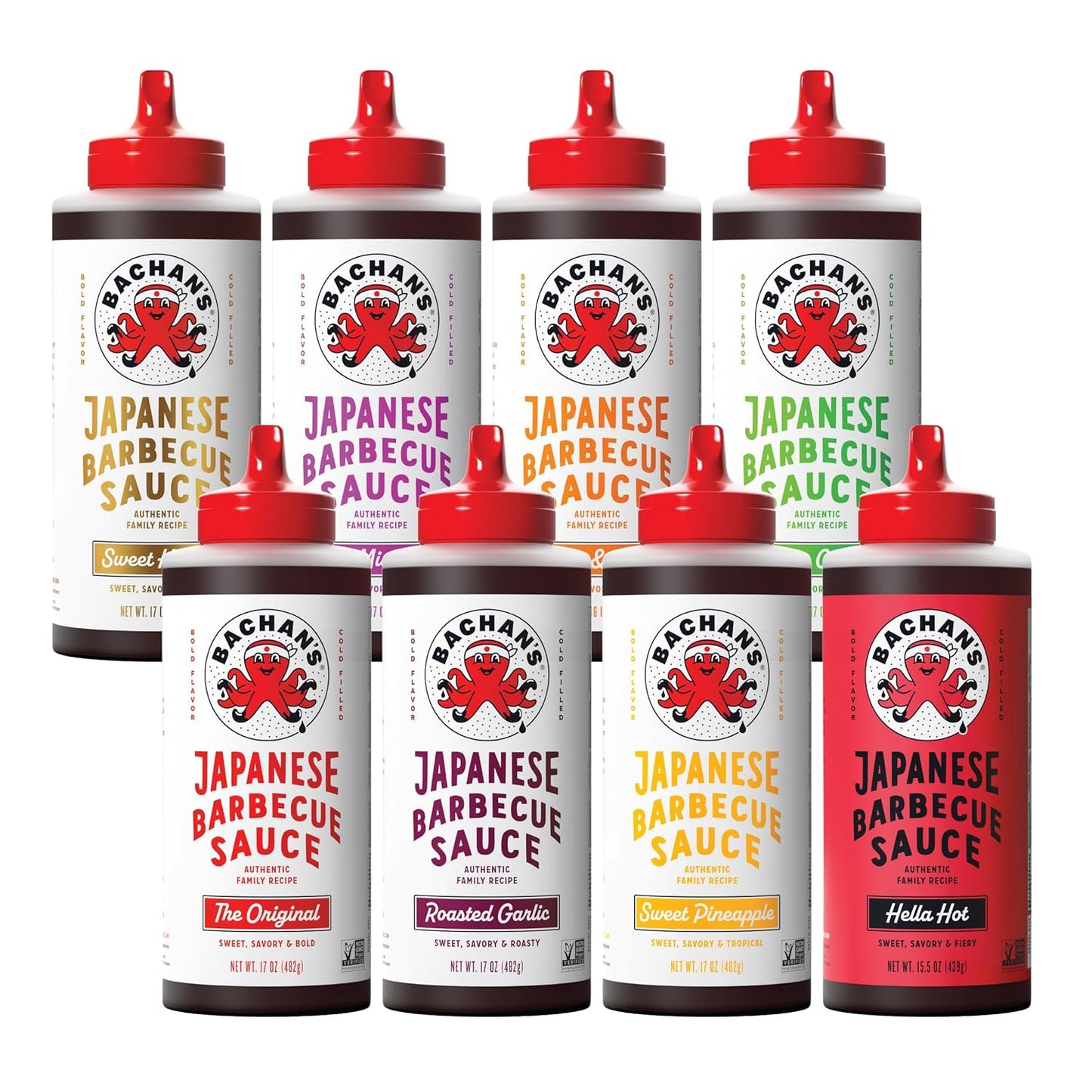 Bachan's Japanese Barbecue Sauce Variety Pack - 8 Flavors to Enjoy