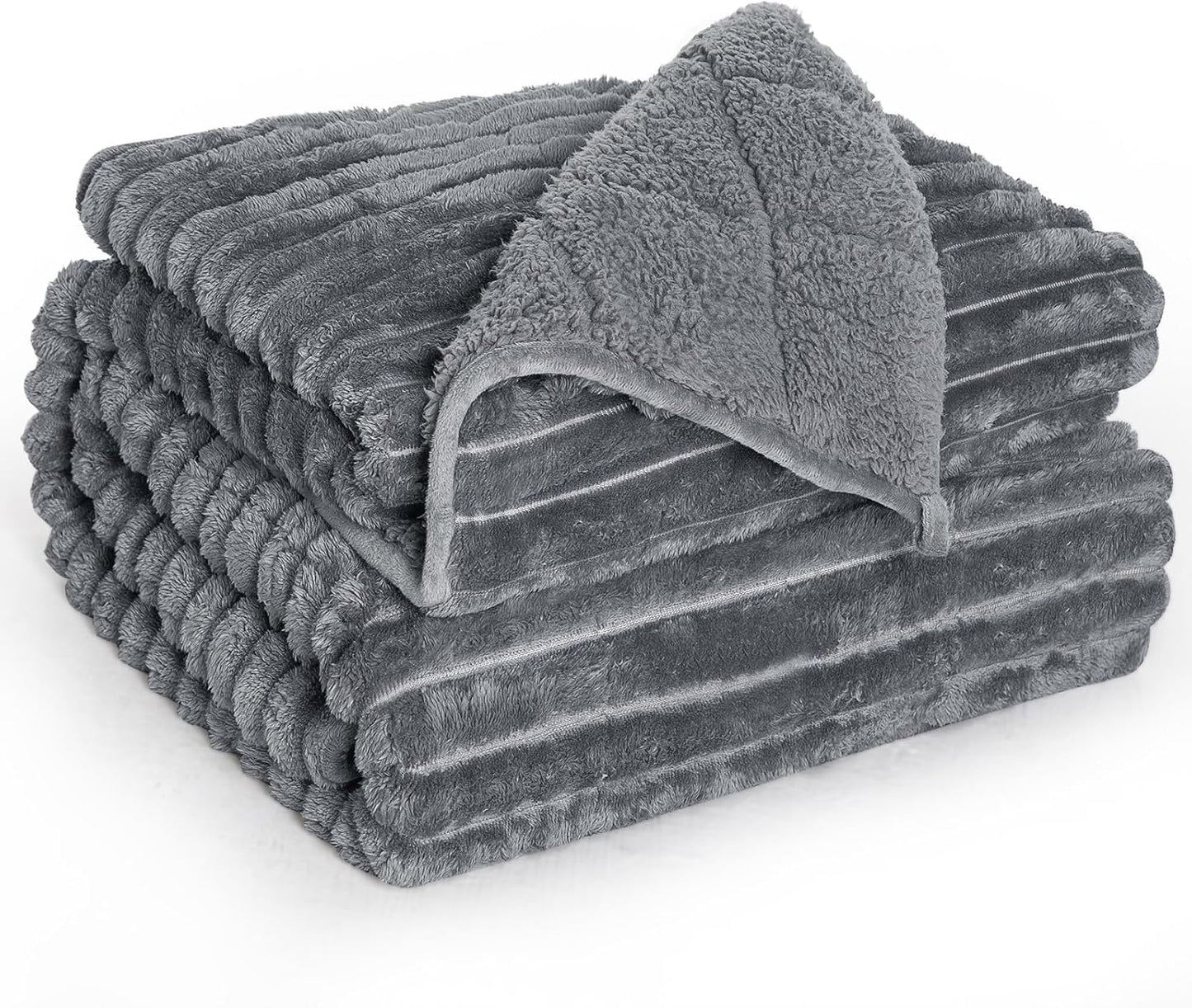 Sherpa Fleece Weighted Blanket for Deep Sleep and Comfort